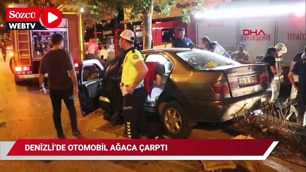 Otomobil ağaca çarptı: 2 ölü, 1 ağır yaralı