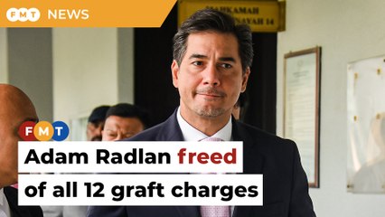 Bersatu leader Adam Radlan freed of all 12 graft charges