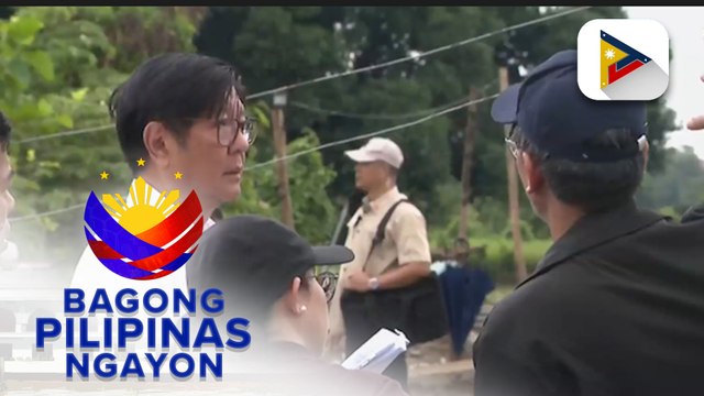 PBBM, ikinagalit ang resulta ng inspeksyon sa reinforced concrete riverwall project sa Barangay Piel, Baliwag, Bulacan
