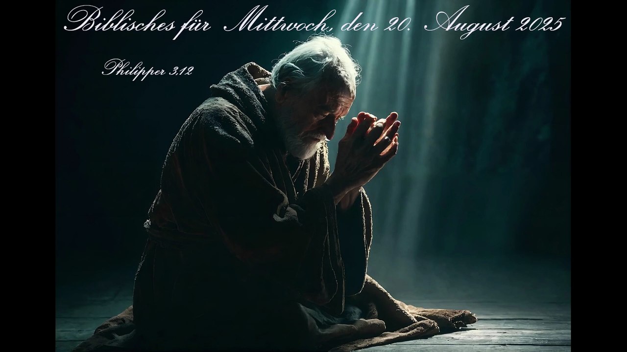 Biblisches für Mittwoch, den 20. August 2025, zu Philipper 3,12