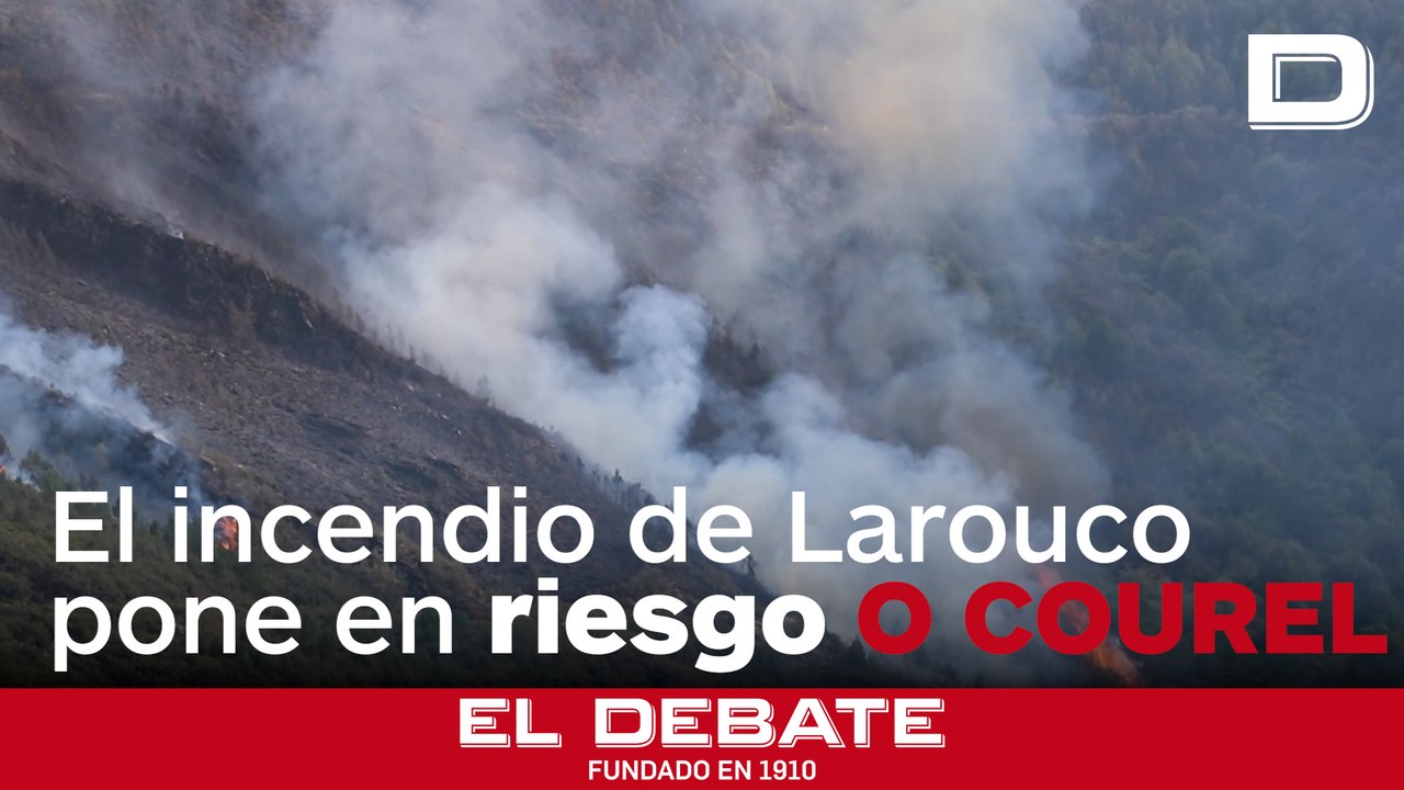 El incendio de Larouco pone en riesgo zonas protegidas de O Courel