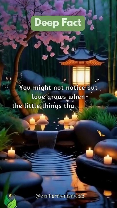 [Deep Fact] Love grow when the little...
