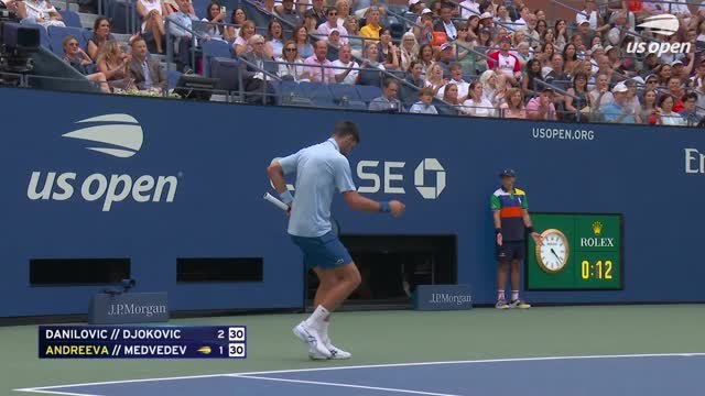 US Open - Djokovic trébuche dès le début du double mixte