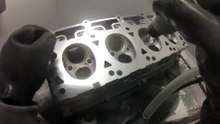 Soda Blasting Cylinder Head (2 Cleaning)
