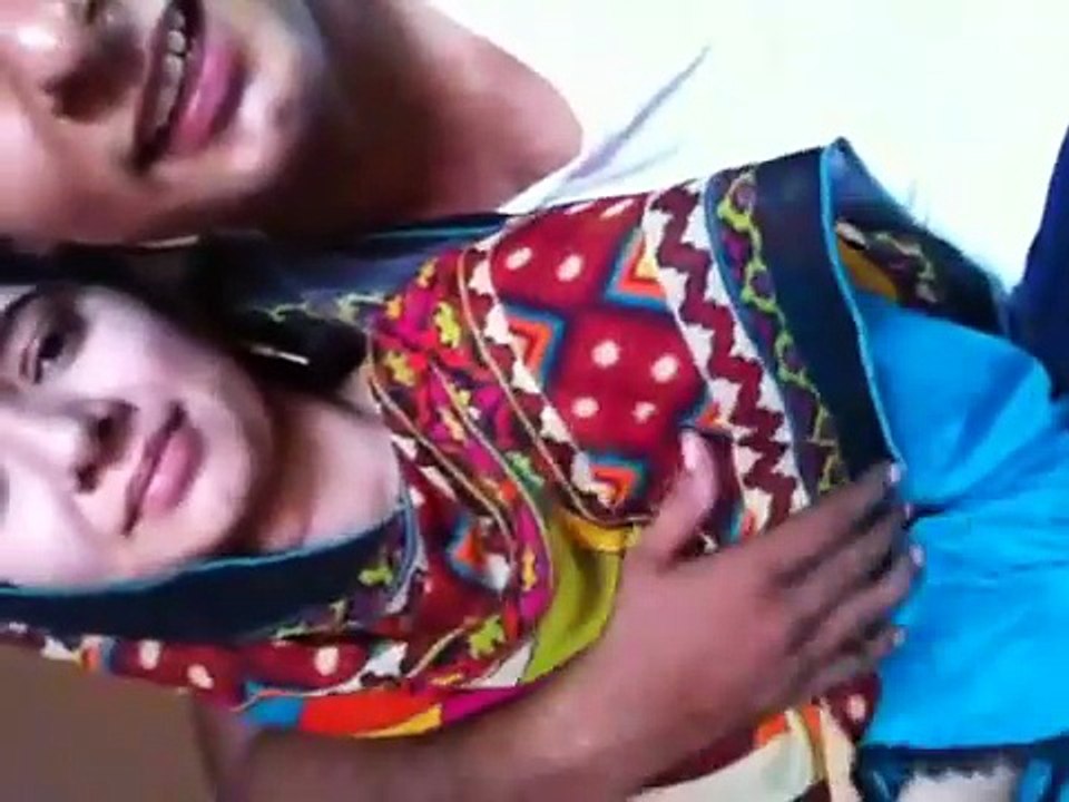Hot pakistan girl with boy kissing & love in a hotel room