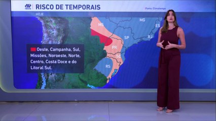 Ciclone e frente fria levam chuvas e frio para a região Sul | Previsão do Tempo