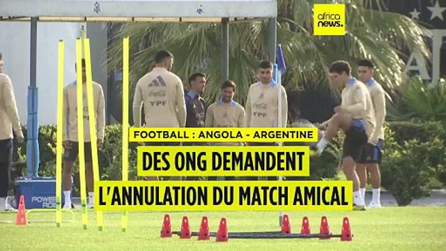Angola : des ONG demandent l'annulation du match amical contre l'Argentine