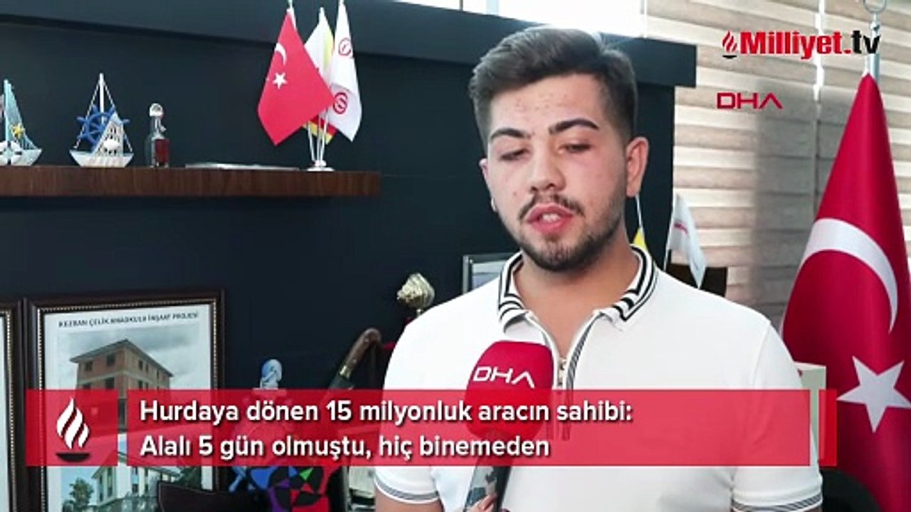 Hurdaya dönen 15 milyonluk aracın sahibi: Alalı 5 gün olmuştu, hiç binemeden