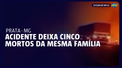 Acidente envolvendo carro e caminhão deixa 5 mortos no município do Prata