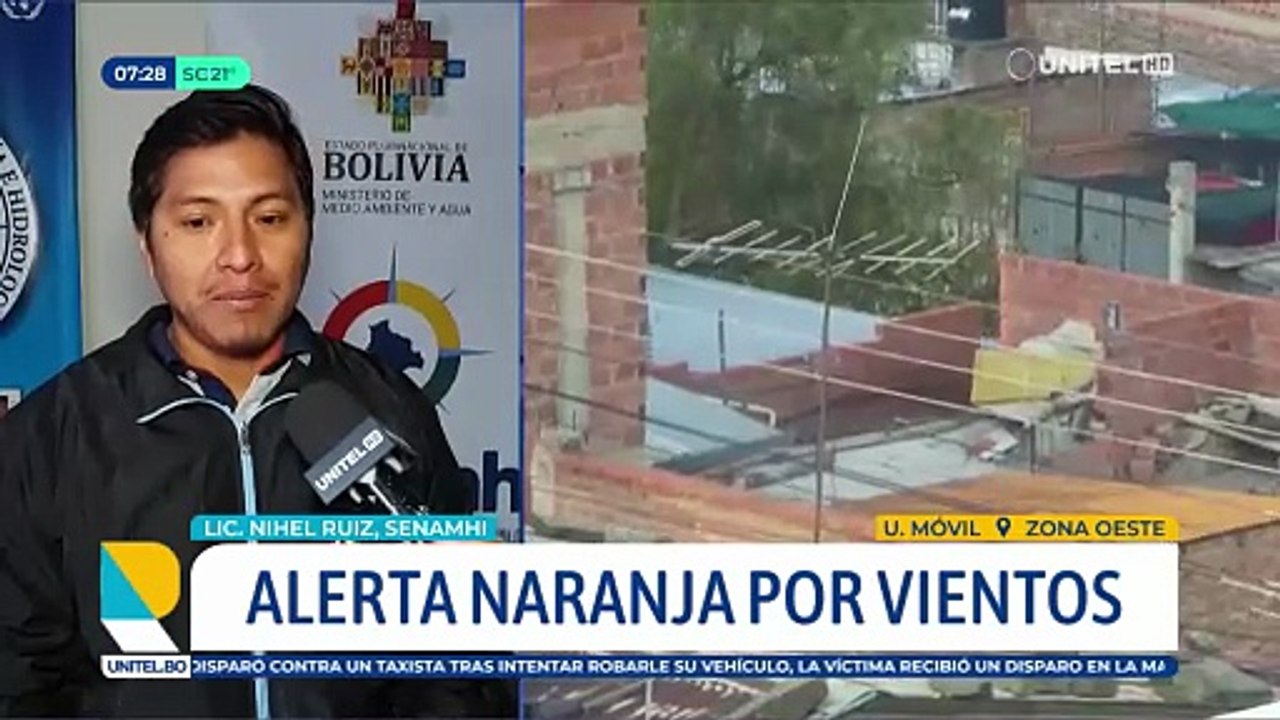 Alerta naranja por fuertes vientos afectan a siete departamentos y se espera el ingreso de un frente frío