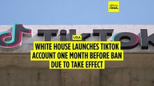 White House opens TikTok account despite upcoming ban