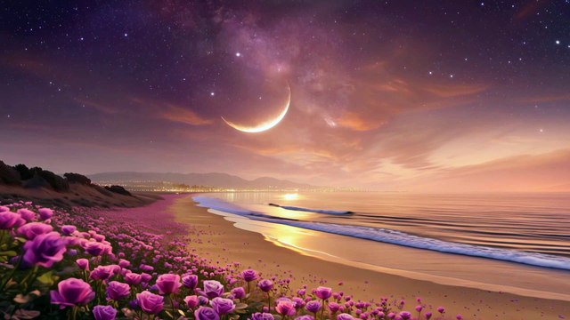 Musique d’Ambiance Calme pour se Relaxer Vol.6 | Plage au Clair de Lune 4K