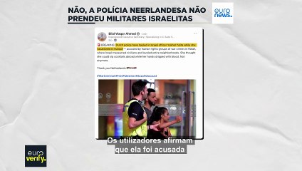 Polícia neerlandesa deteve militares israelitas por crimes de guerra?