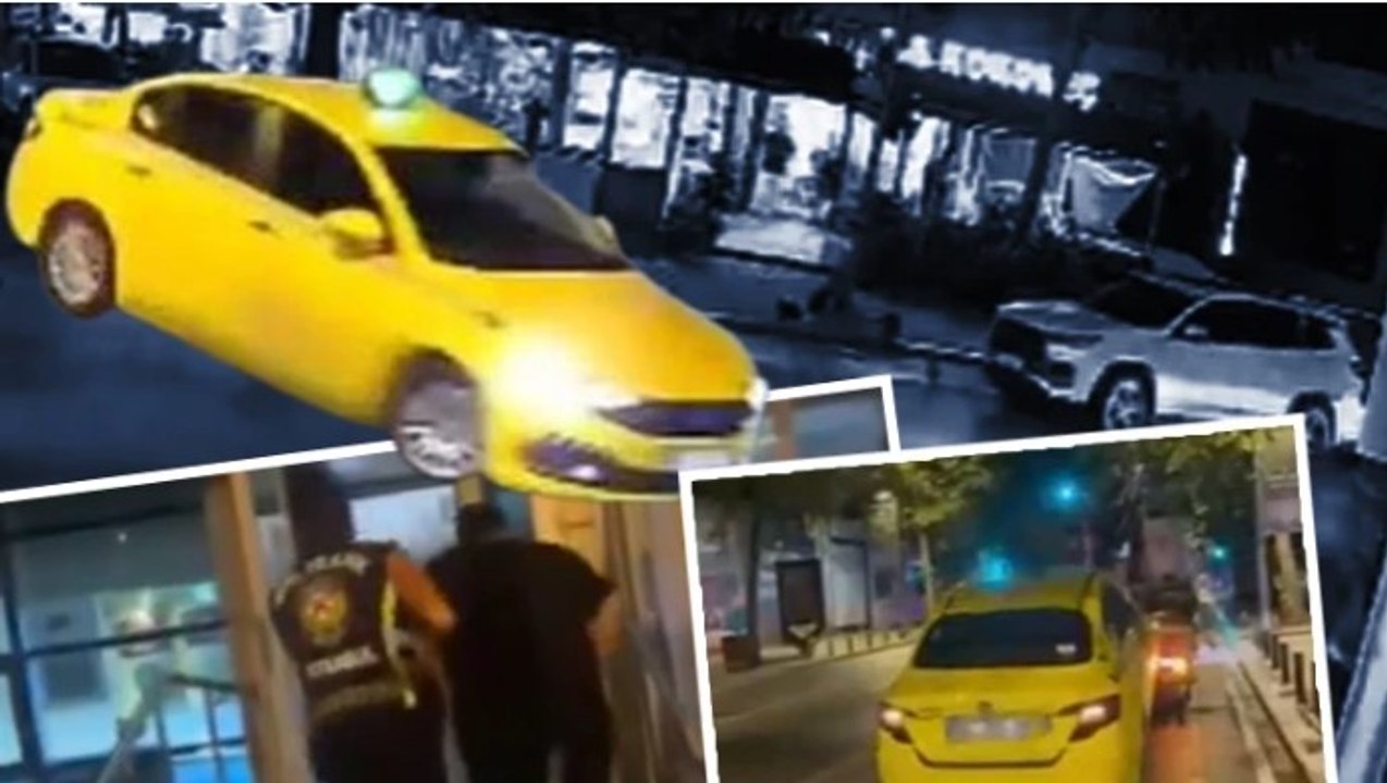 Kadıköy’de drift yaparak anne ve çocuklarının üzerine araç süren taksicinin ehliyetine el konuldu