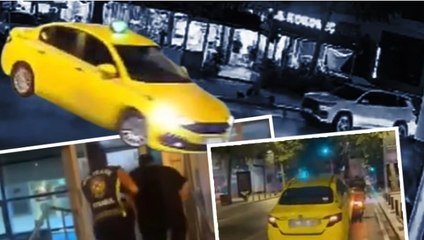 Kadıköy’de drift yaparak anne ve çocuklarının üzerine araç süren taksicinin ehliyetine el konuldu