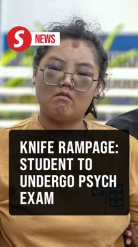 Psychiatric examination for foreign student who ran amok with knife