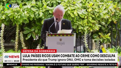 Lula diz que países ricos usam combate ao crime como desculpa