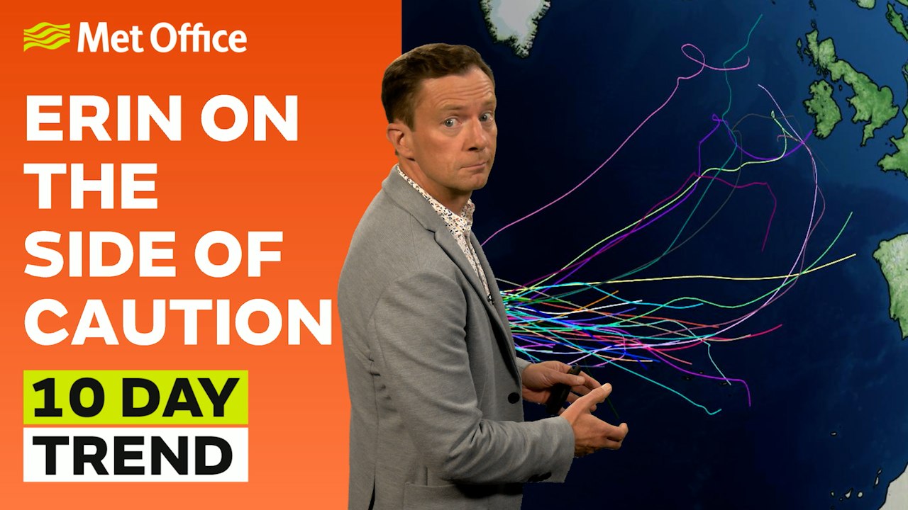 10 Day Trend 20/08/2025 – How will Erin affect the UK