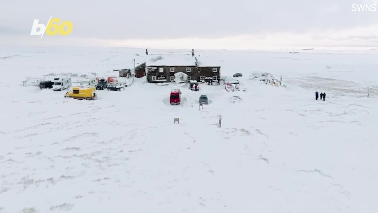These Pub Goers Were Rescued After Being Trapped in the Snow!