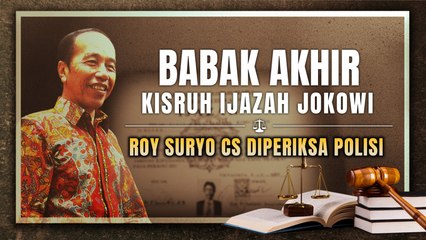 Babak Akhir Kisruh Ijazah Jokowi, Roy Suryo Cs Diperiksa Polisi