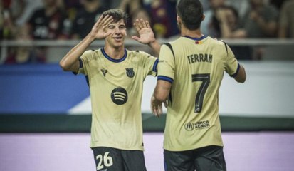 Jofre Torrents, tras su debut con el Barça: "Es un sueño; es el club de mi vida"