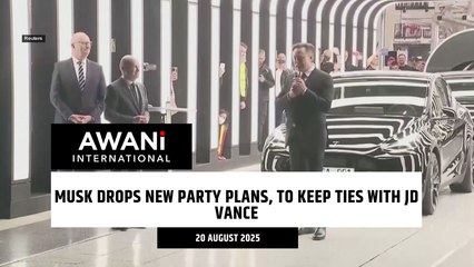 Musk drops new party plans, to keep ties with JD Vance
