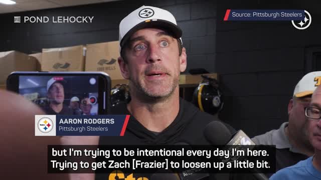 Rodgers recycling old jokes to build chemistry in Pittsburgh