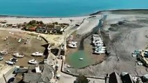 Drone footage by Jono Leet of the Minehead to Porlock Weir swim by Sarah McLaughlin and Hannah Bays.