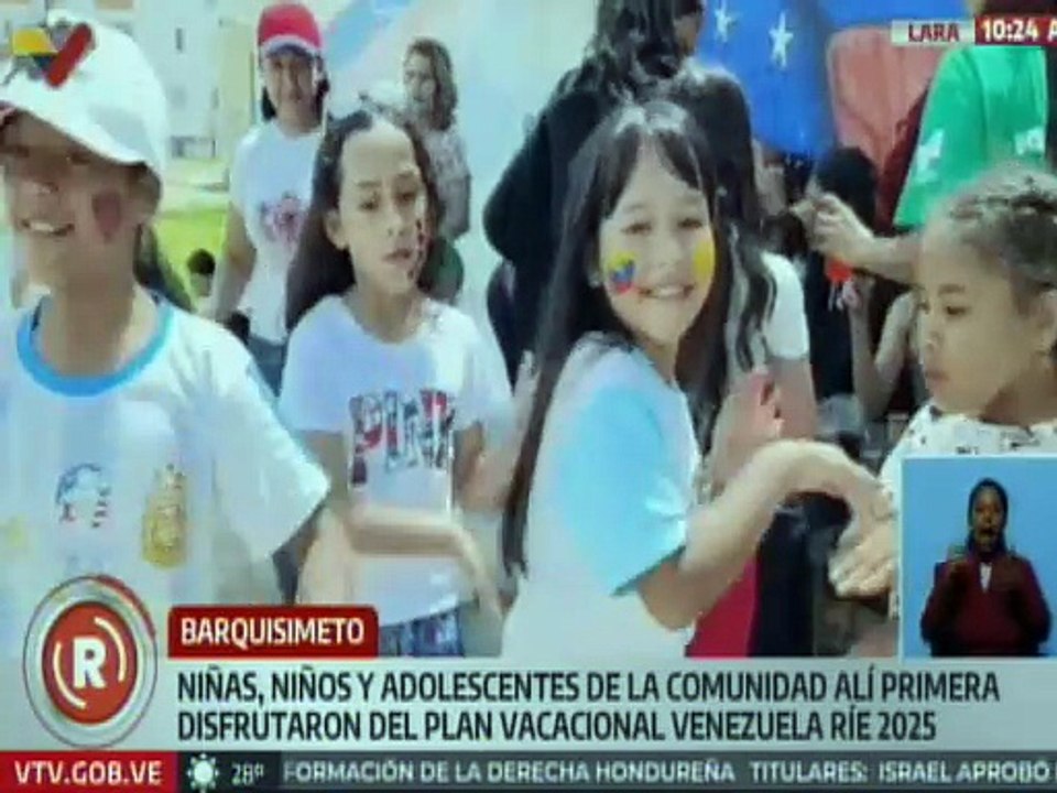 Niños y niñas barquisimetanos disfrutan del sano esparcimiento gracias al Plan Venezuela Ríe