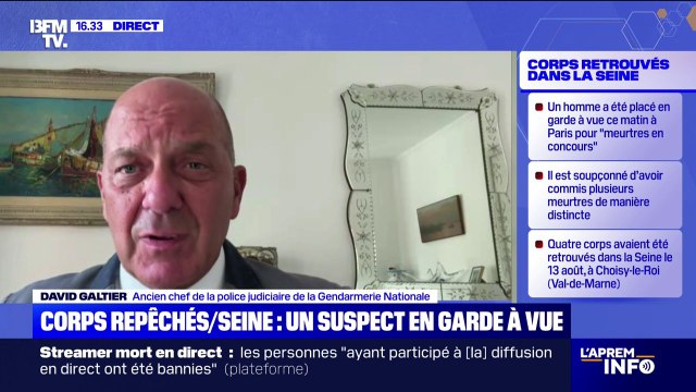 Corps repêchés dans la Seine: il ne s'agit pas de 48 heures mais bien de 96 heures de garde à vue , détaille David Galtier, ancien chef de la police judiciaire