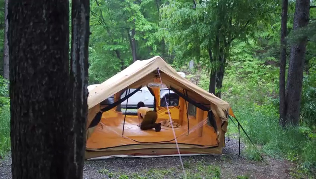 1000104153☔HEAVY RAIN CAMP WITH LUXURY AIR  TENT |  RAIN ASMR |  RBM OUTDOORS
