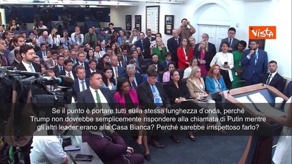 Portavoce Casa Bianca vs cronista: Perchè Trump ha chiamato Putin? Solo uno del Nyt poteva chiederlo