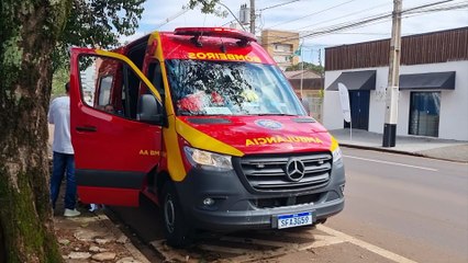 Bombeiros atendem vítima no Colégio Estadual Marilis Faria Pirotellileio
