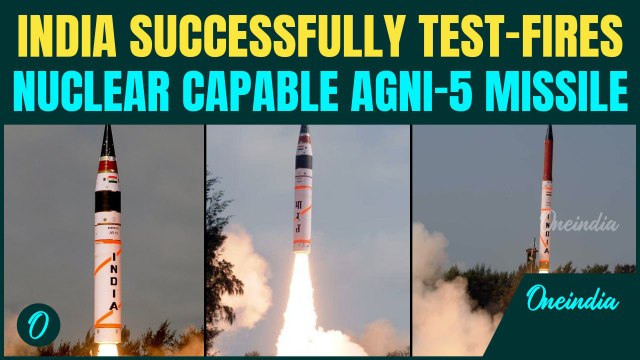 India FLEXES Missile Muscle: AGNI-5 Successfully Test-Fired, Nuclear-Capable Missile Boosts Defence