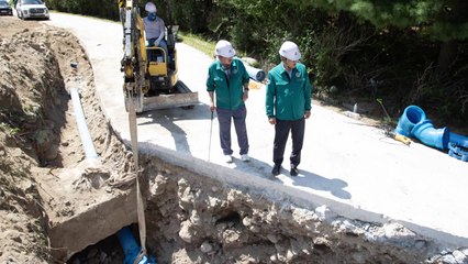'제한급수' 강릉시, 생활용수 만 톤 확보 공사 속도 / YTN