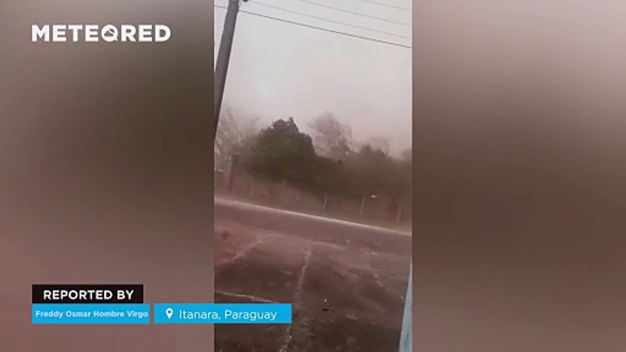 A powerful storm unleashed extreme winds in Itanara, Paraguay! Gusts exceeded 100 km/h and caused serious damage to local infrastructure