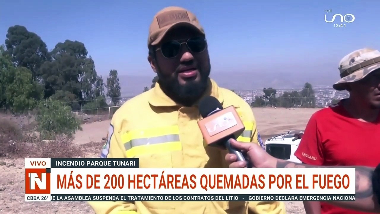 Tras 15 horas de lucha sofocan incendio en el Parque Tunari, más de 200 hectáreas afectadas