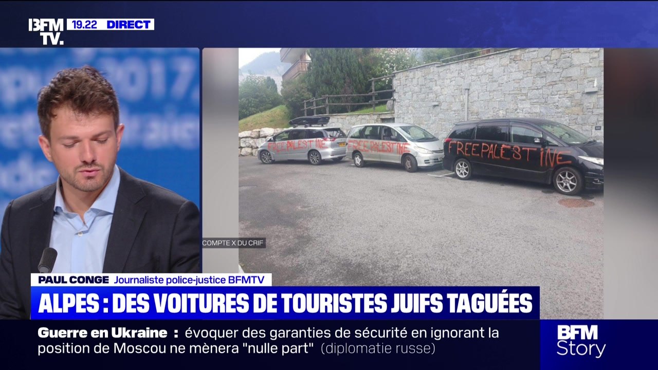 Story 7 : Alpes, des voitures de touristes juifs taguées - 20/08