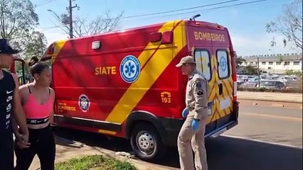 Homem sofre fratura ao cair de contêiner no Bairro Esmeralda