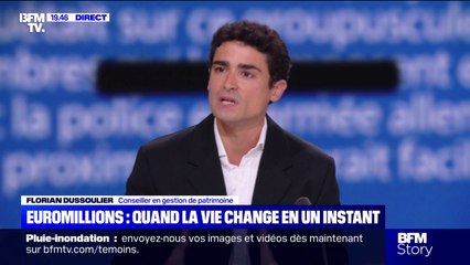 Gagnant euromilions: "Surtout ce qu'il ne doit pas faire, c'est rembourser son prêt", explique Florian Dussoulier, conseiller en gestion de patrimoine