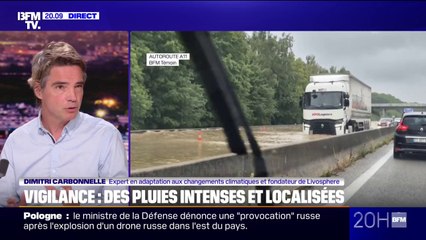Pluies et inondations: "Ce qu'il manque, c'est que les régions coordonnent les initiatives locales", souligne Dimitri Carbonnelle, expert en adaptation aux changements climatiques