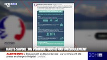 Haute-Savoie: un véhicule touché par un éboulement