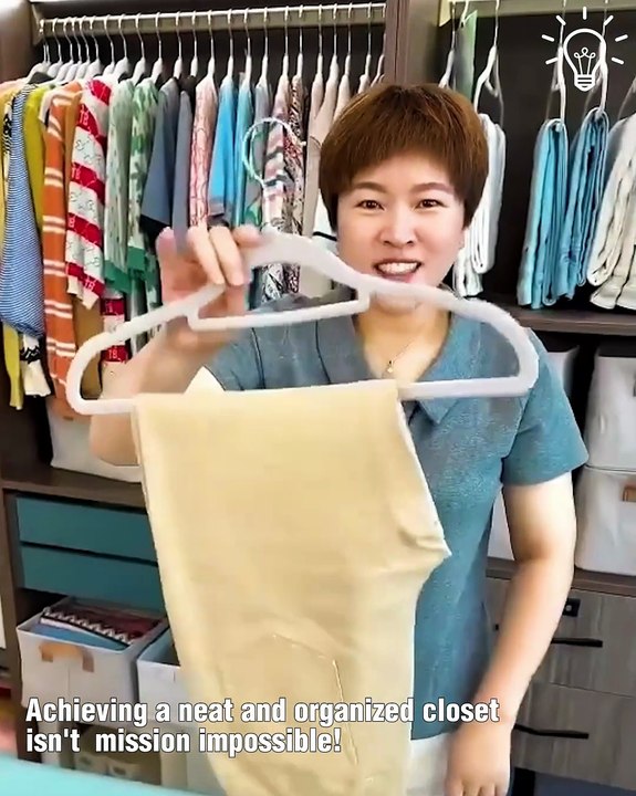 Achieve that perfectly organized closet with these techniques 🤩
