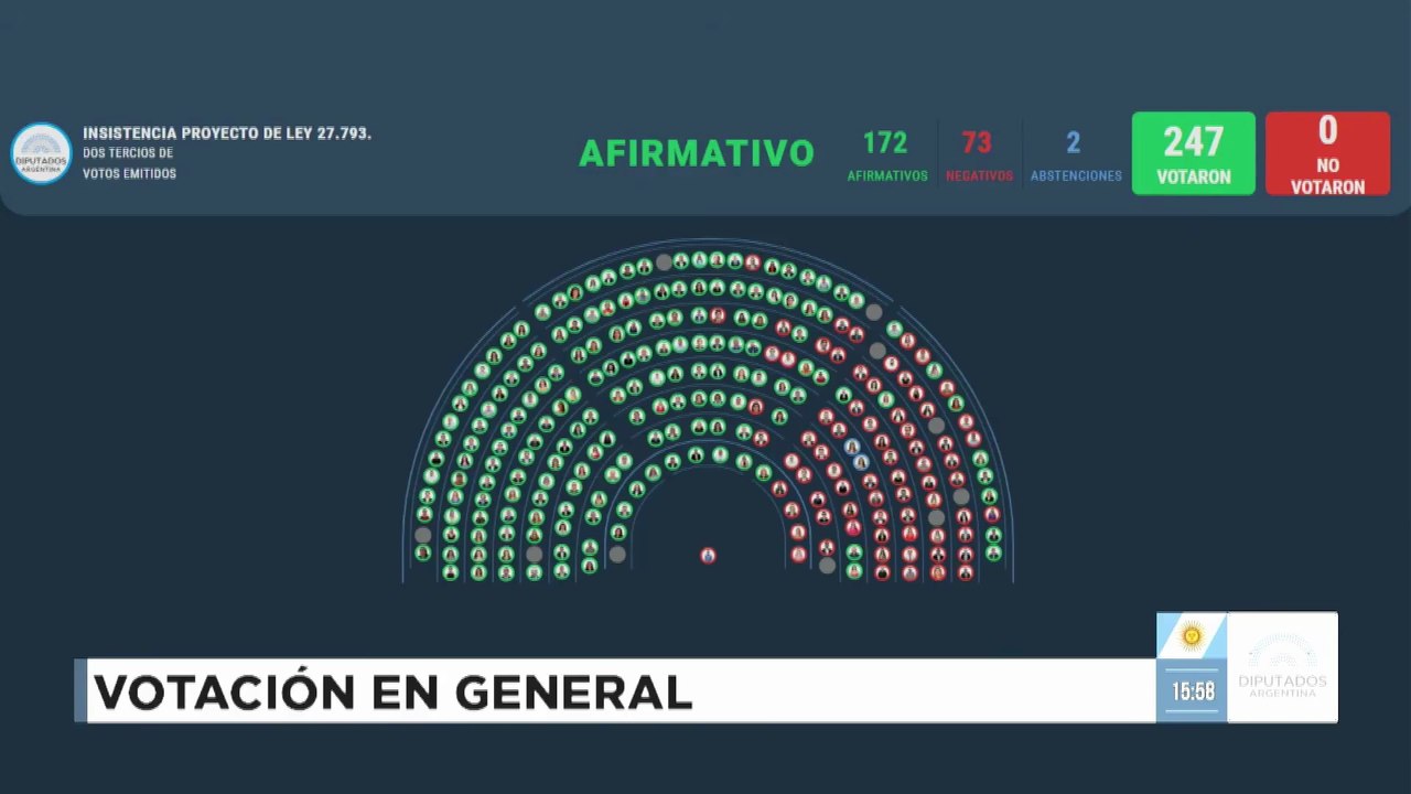 La Cámara de Diputados rechazó el veto de Javier Milei a la Ley de Emergencia en Discapacidad