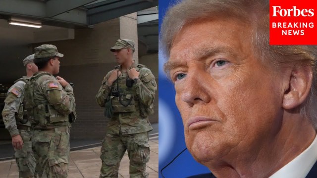 South Carolina National Guard Troops Patrol D.C. Subways To Bolster Trump's Crackdown On Crime