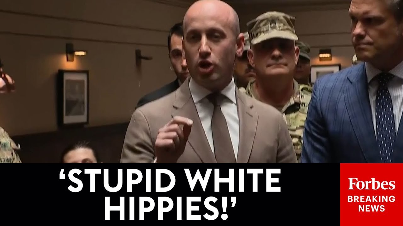 'I'm Glad They're Here Today!': Stephen Miller Lets Loose On 'Crazy Communists' Protesting Him In DC
