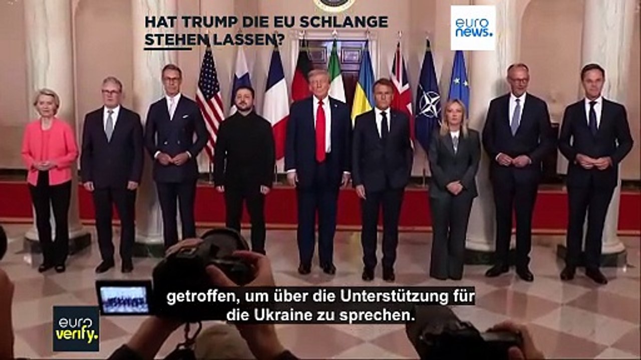 Hat Trump die EU-Chefs Schlange stehen lassen?