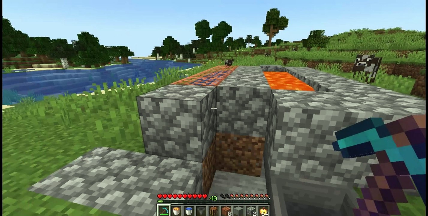 ¿Cómo hacer un generador de piedra en minecraft? Basalto y Piedra