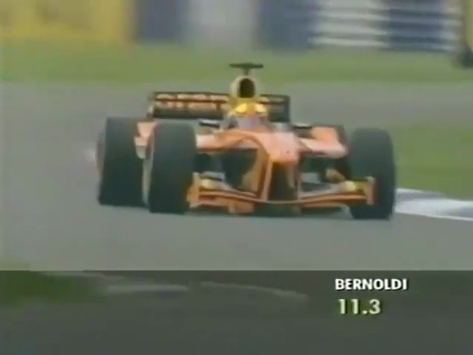 F1 – Enrique Bernoldi (Arrows Cosworth V10) lap in qualifying – Great Britain 2002