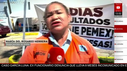 Trabajadores protestan en refinería de Minatitlán, Veracruz; exigen pagos atrasados a Pemex